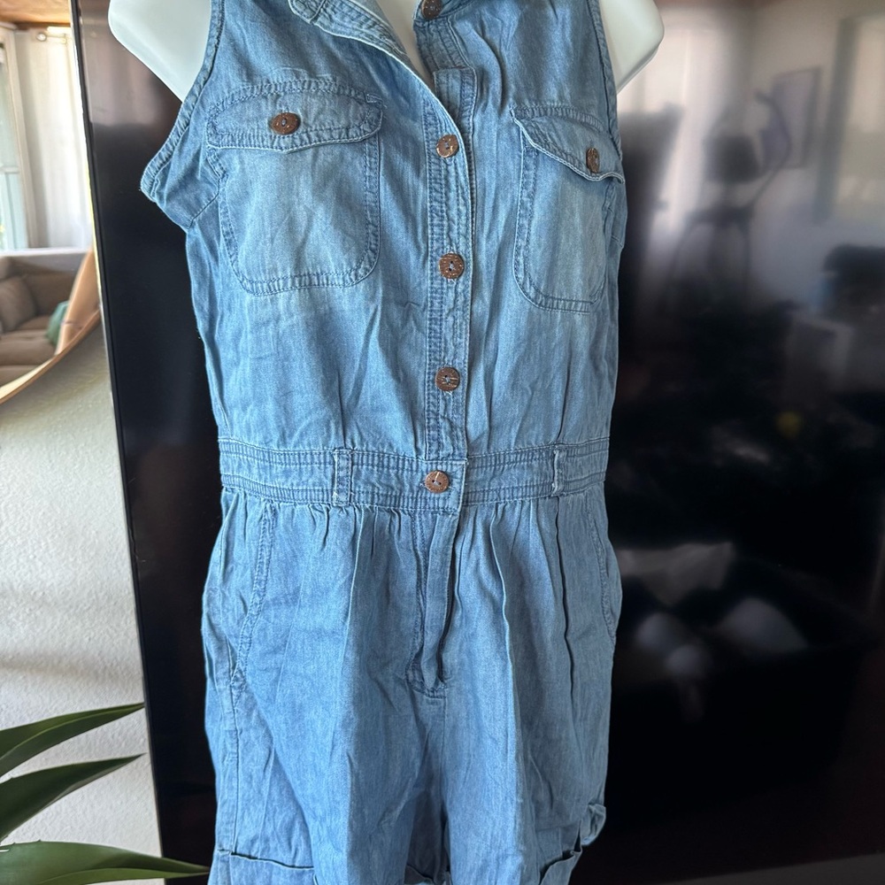 Forever 21 Blue Denim Romper